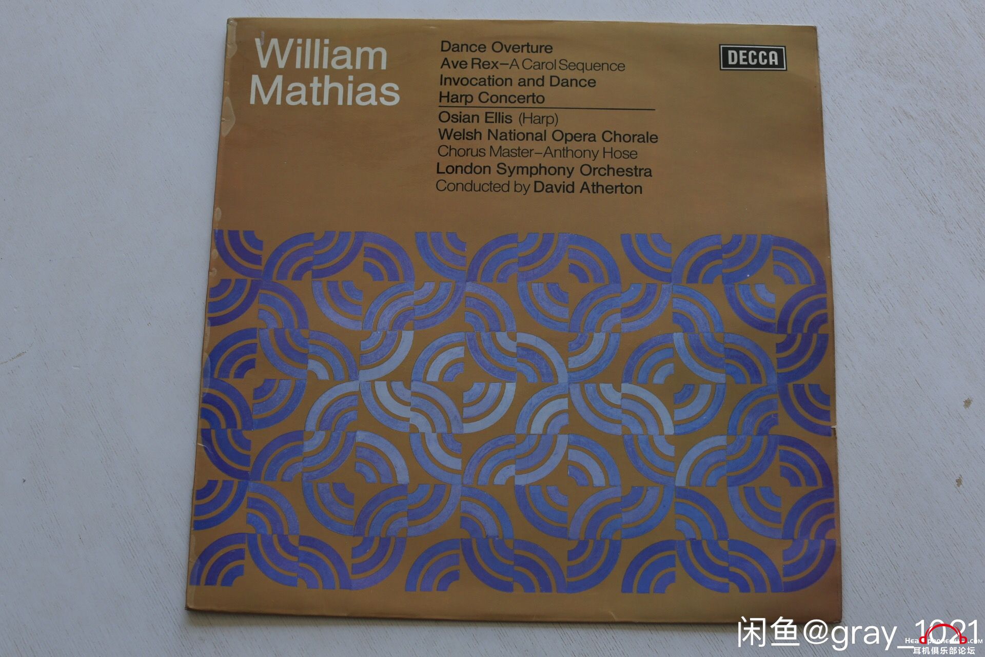Decca SXL 6607 ŵڽƬA棺William Mathias赸Op.16B棺William MathiasЭOp.50 ...